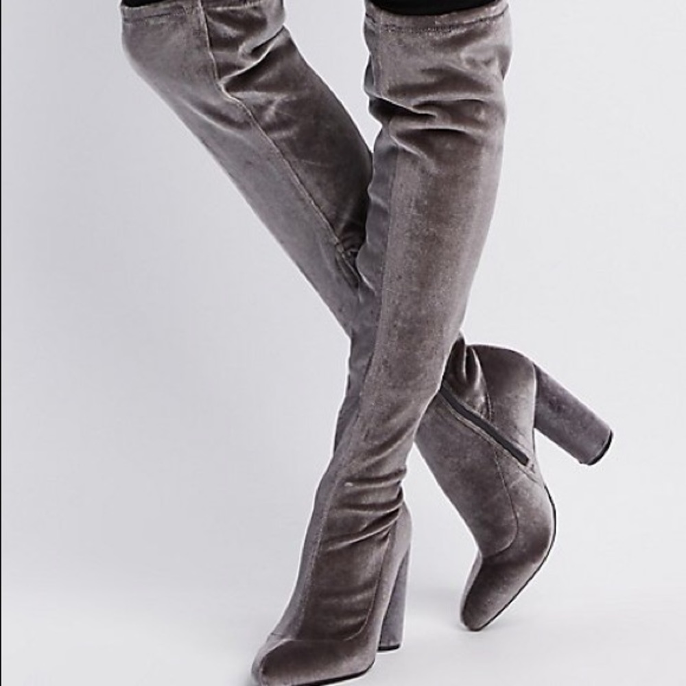 Velvet boots